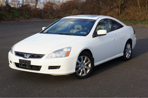 2006 honda accord ex v6 3.0l 2dr coupe/navigation/xm/cd-changer/fully loaded!!!