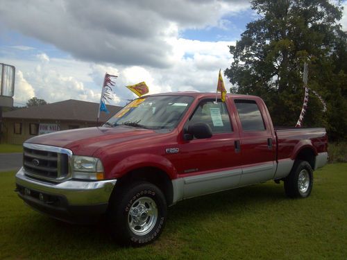 2002 ford f-250 4x4 7.3 diesel lariat super crew****1 owner***only 93k miles****