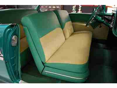 FRAME OFF RESTORED SHOW 55 CHEVY ORIGINAL 265 V8 POWERGLIDE AT BODY COLORED PANS, image 20
