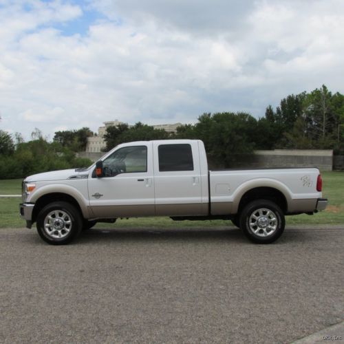 2011 f350 crew cab lariat 4x4 6.7l p/s diesel srw shortbed 17k flawless