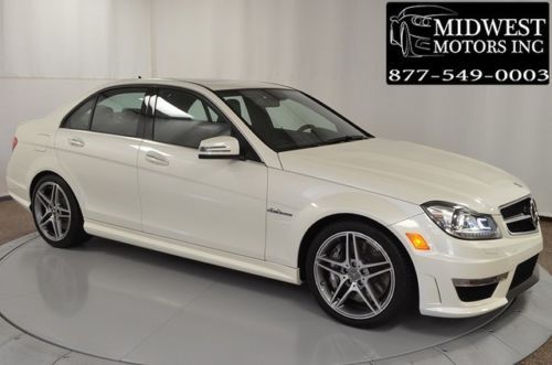 2013 mercedes benz c63 amg white multimedia pkg navigation lane tracking