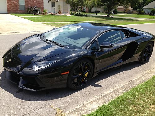 2012 lamborghini aventador lp700 400 miles black on black