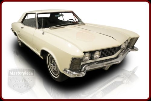 63 buick riviera 401ci wildcat v8 automatic white / black