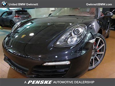 2013 porsche boxster s 1770 miles convertible manual gasoline 3.4l black