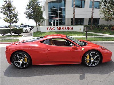 2013 ferrari 458 coupe loaded back up camera lift free genuine maintenance