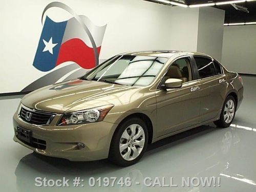 2008 honda accord ex-l v6 sedan sunroof htd leather 60k texas direct auto