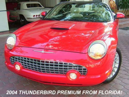 2004 thunderbird convertible-hardtop from florida! 1 owner and low miles! sharp!