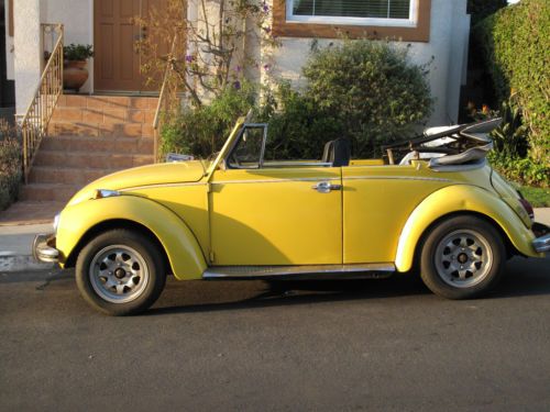 Cute little 1972 volkswagen beetle convertible