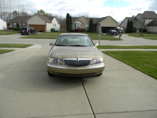 1999 lincoln continental fully loaded gold sedan 4 door