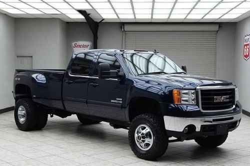 2010 sierra 3500hd diesel 4x4 dually slt lifted heated leather 1 texas owner