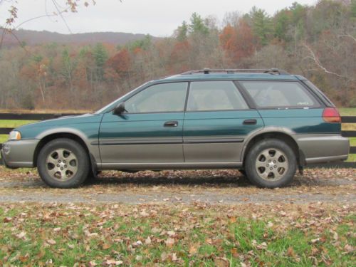 98 subaru outback, 2.5,  manual 5-speed, green