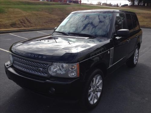 2008 range rover super charge black-black 1-owner clean carfax