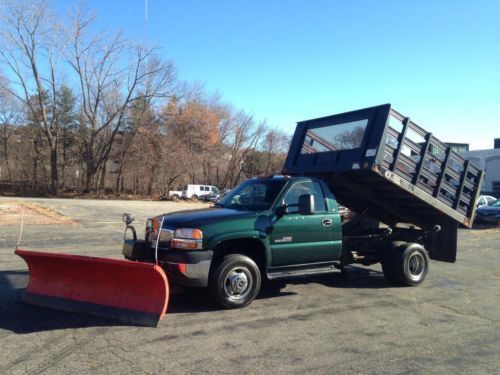 4x4 - dually rack stake flat dump body duramax turbo diesel snow plow no reserve