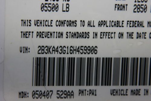 2006 DODGE CHARGER 3.5L V6 (DECOMMISSIONED POLICE VEHICLE), image 15