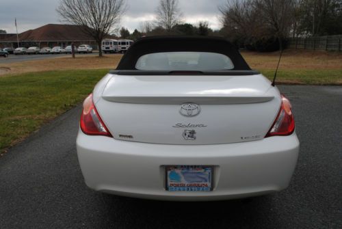 Toyota 2005 Solara Pearl White SE Convertible, 2-door, Black Interior, V6, US $10,000.00, image 3