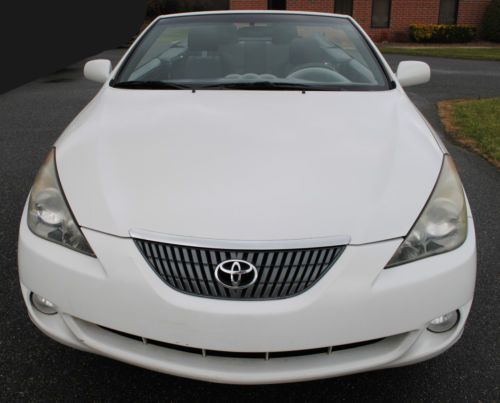 Toyota 2005 Solara Pearl White SE Convertible, 2-door, Black Interior, V6, US $10,000.00, image 4