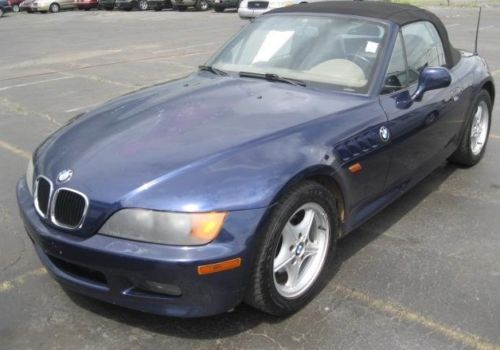 1.9 l 1996 96 blue bmw z3 e36 5spd 5 speed convertible