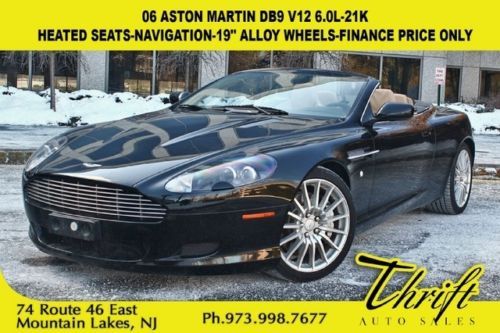 06 aston martin db9 v12 6.0l-21k-heated seats-navigation-19 alloy wheels