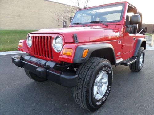 1-owner 2004 jeep wrangler x 4.0l 6cyl automatic a/c