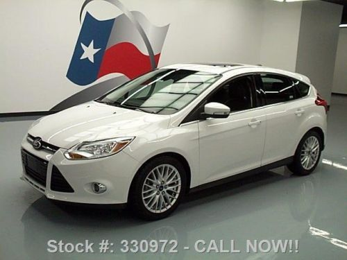 2012 ford focus sel hatchback auto leather sunroof 40k texas direct auto