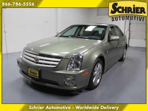 2005 cadillac sts v8 northstar light green rwd sunroof heated leather
