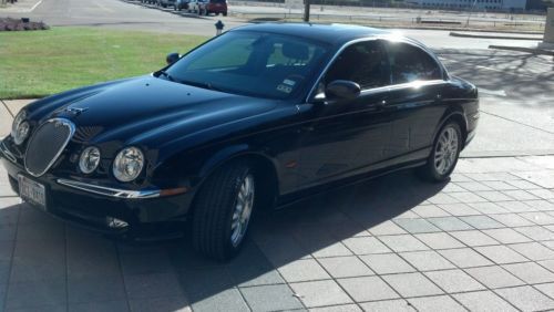 2004 jaguar s-type 4.2 v8 black / black 51k low miles - excellent condition