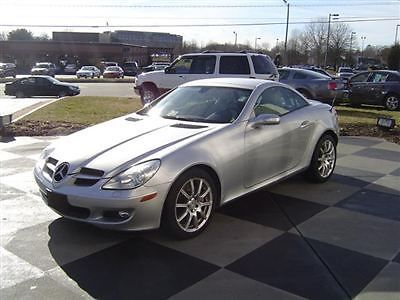 Slk350 roadster 3.5l slk-class low miles 2 dr convertible manual gasoline 3.5l d