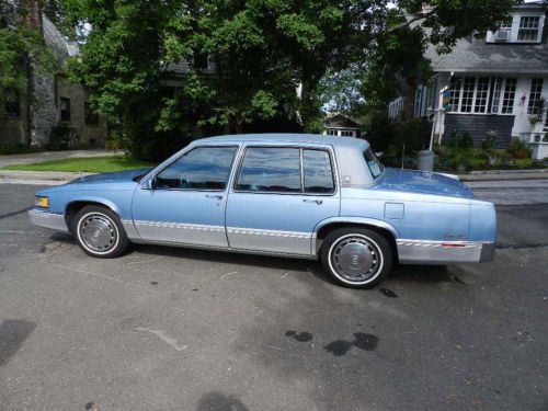 1990 Cadillac DeVille Base Sedan 4-Door 4.5L v8 garaged mint leather 24k miles, US $9,999.00, image 2