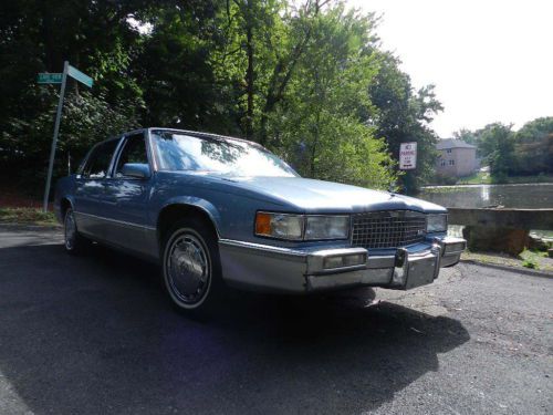 1990 Cadillac DeVille Base Sedan 4-Door 4.5L v8 garaged mint leather 24k miles, US $9,999.00, image 6