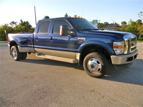 2008 ford f350 super duty lariat king ranch crew cab 4x4 diesel dually truck