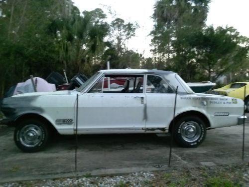 62 chevy 2 nova rolling chassis, ex racecar