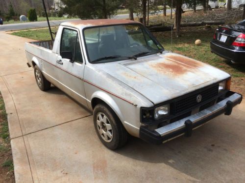 1981 vw volkswagen rabbit pickup truck caddy 1.6l diesel  no reserve 5 speed
