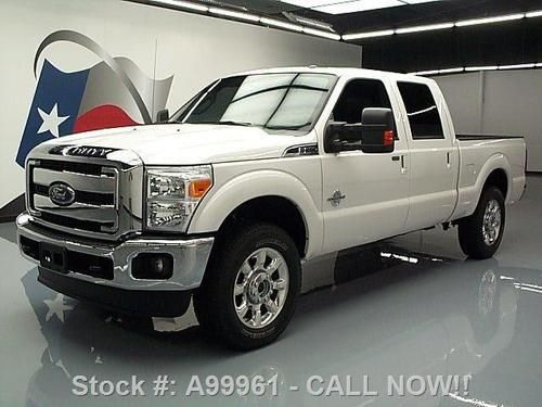 2012 ford f-250 lariat diesel crew 4x4 sunroof nav 14k! texas direct auto