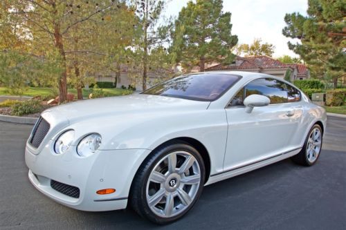 Bentley continental gt - extremely rare and desirable white/saddle - fl car