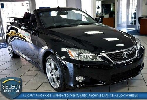 1 owner is250 convertible all service records luxury package 32k miles pristine!