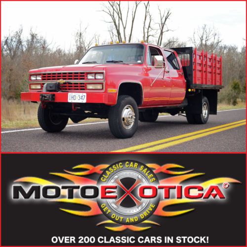 1991 chevy crew cab fleetside pickup - dump bed! - rare! - 1 owner! - 454 - 4l80