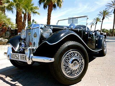 1952 mg td series roadster - california convertible 4 speed tribute no reserve!