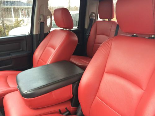 2012 Ram 1500 4wd Lifted, 22x12 Fuel 2-Piece, 35x12.50x22, Red Leather, LightBar, US $32,000.00, image 2