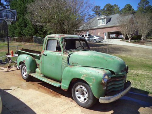 1953 chevy 3100 truck and new rolling chassis