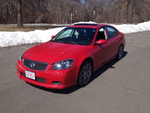 2006 nissan altima se-r red