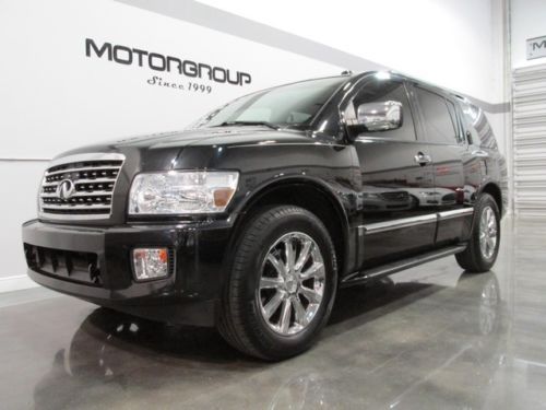 2010 infiniti qx56 qx 56 black/black, nav, rear dvds, buy $497/month oac fl