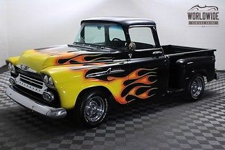 1959 chevy big window custom pickup! v8! fully restored! must see!