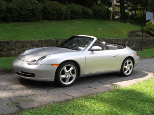 2001 porsche 911 carrera cabriolet nav extra low miles 6 speed w hardtop  26k