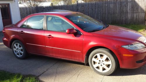 Red 2005 mazda 6, 159k miles, noisy motor, automatic, 2.3l engine