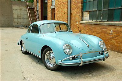 1959 porsche 356 a reutter coupe in meissen blue with blue leather