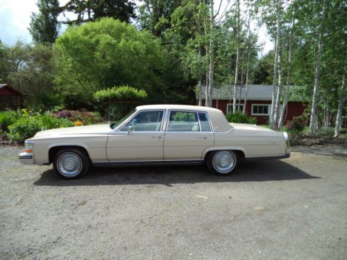 Classic 1985 cadillac fleetwood brougham, 58k act. miles one owner all original