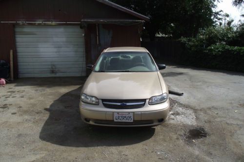 2001 chevy chevrolet 4dr malibu clean title rebuilt engine no reserve *look*