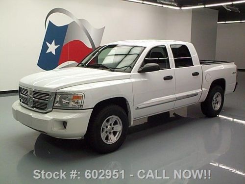 2008 dodge dakota laramie crew v8 4x4 auto htd leather  texas direct auto