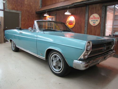 1966 ford fairlane 500 xl convertible 289 4-speed barn find patina tired driver