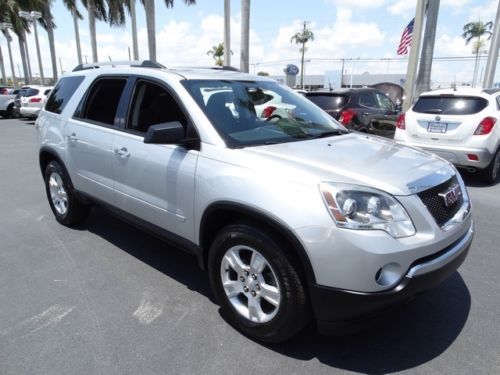 2011 gmc acadia sl one owner sporty silver 8 pass cruise pw pl wow automatic 4-d
